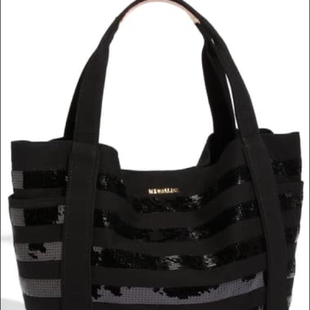 MZ Wallace Ava sequin Canvas Tote